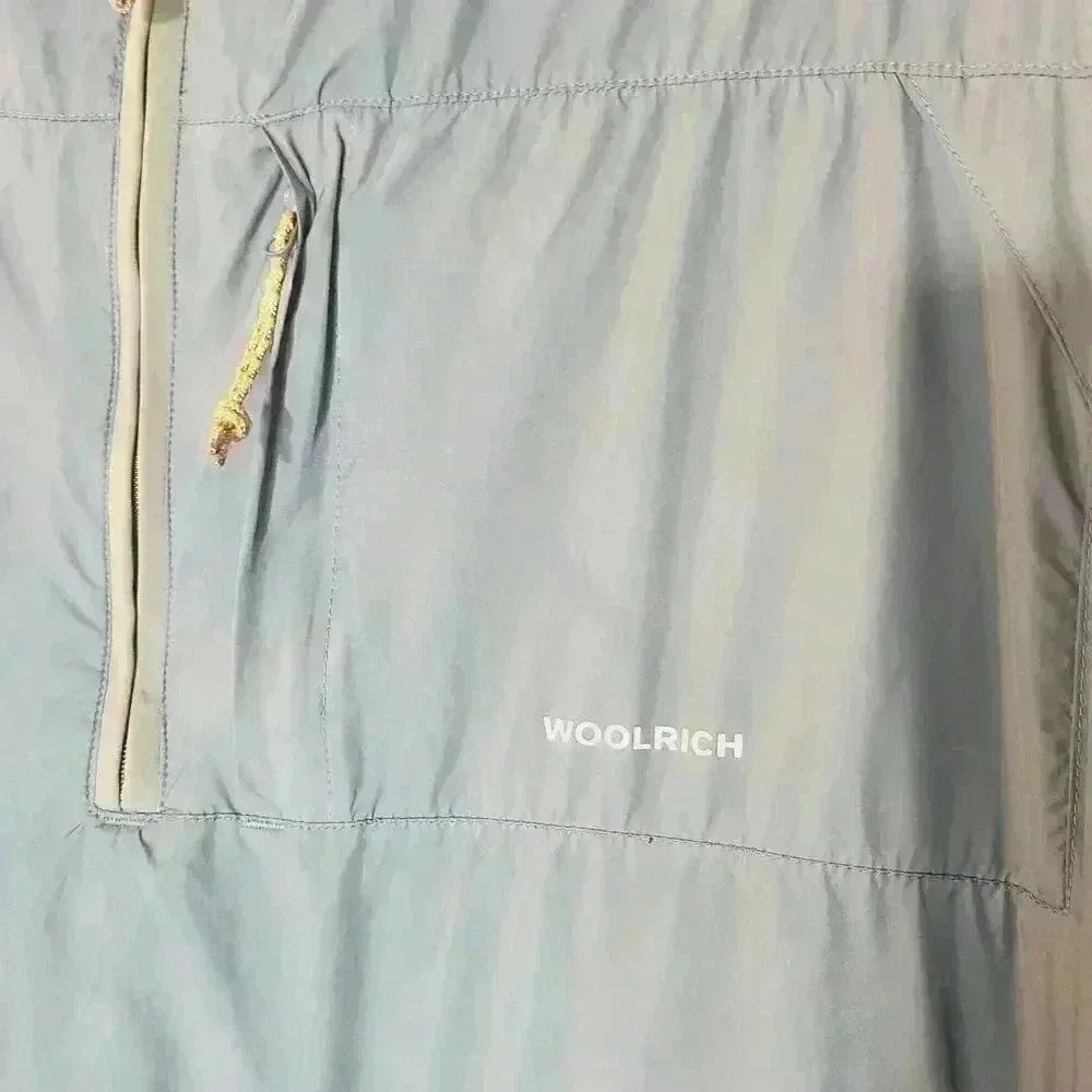 Woolrich Blue Windbreaker Pullover 1/2 Zip Lined Sz 2XL - Picture 3 of 8